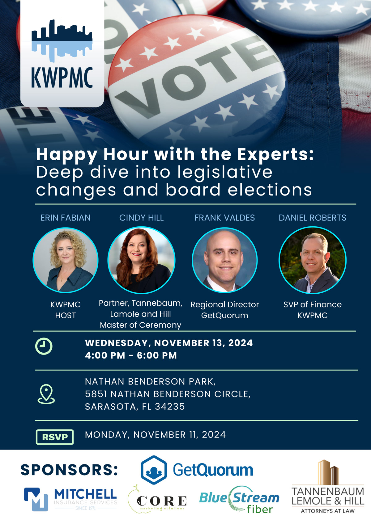 Happy Hour with the Experts: Deep dive into legislative changes and board elections