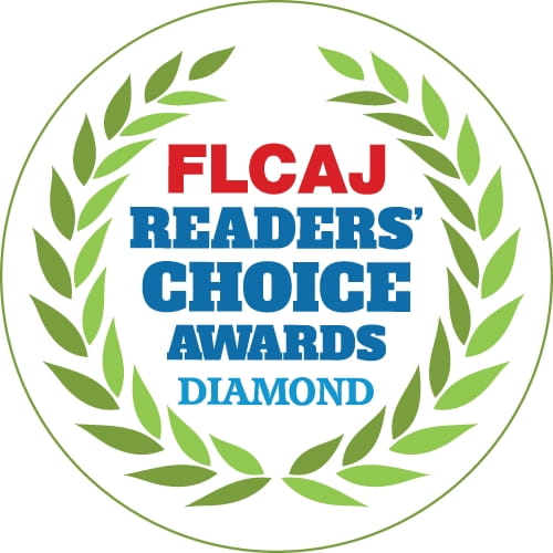 FLCAJ Readers' Choice Awards Diamond Winner badge for KW PROPERTY MANAGEMENT & CONSULTING
