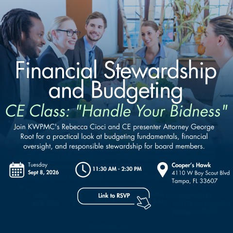 Financial Stewardship and Budgeting CE Class: "Handle Your Bidness"